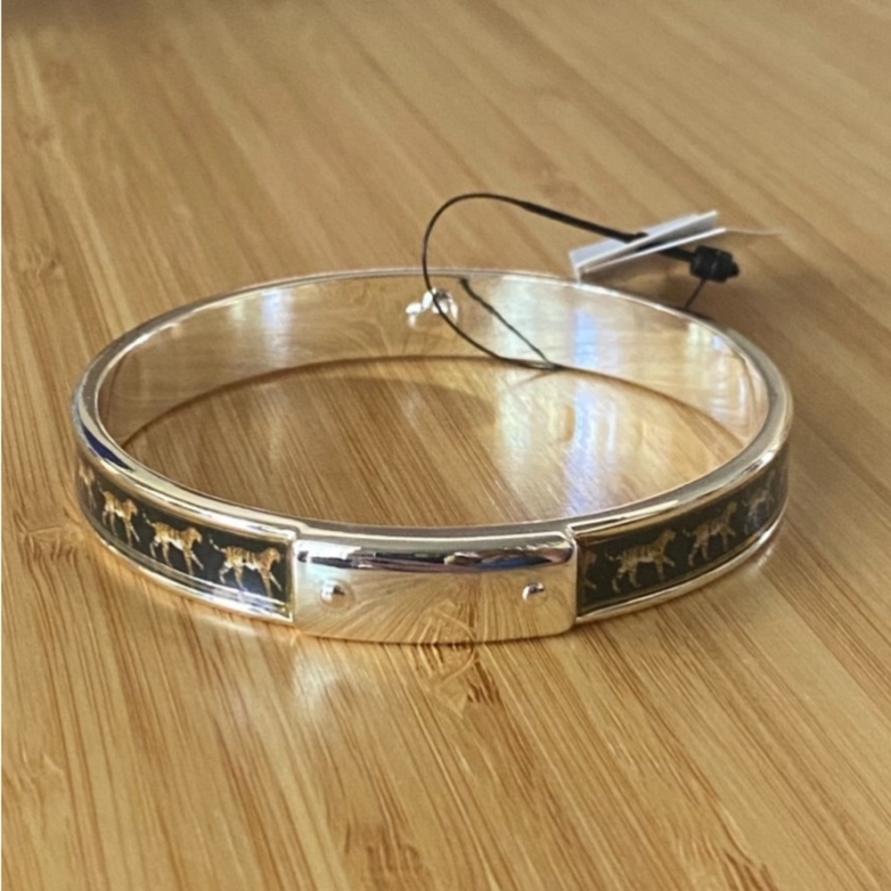Chico’s Tiger-Print Skinny Cuff Bangle Bracelet, New Never Worn